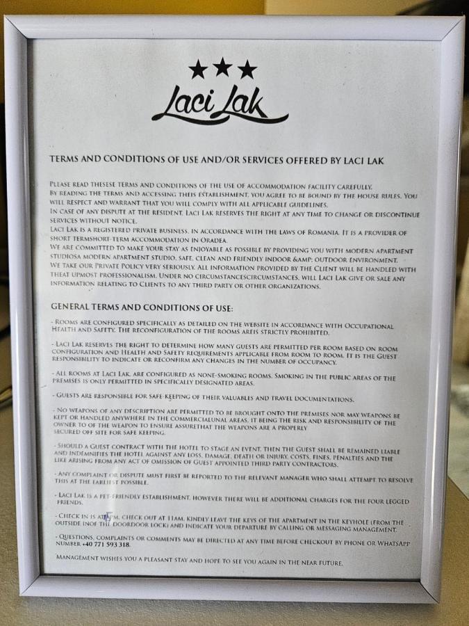 Laci Lak Premium Apartment Oradea Εξωτερικό φωτογραφία
